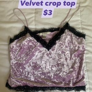 Purple crop top
